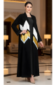 عباية كريب و مخمل 01030