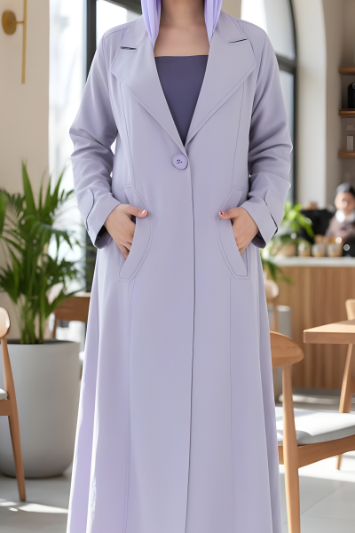 عباية لينين بلون ڤويليت 080