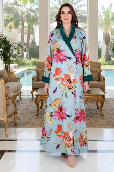 عباية 01055 عباية بليزر متداخلة من قماش فيسكوز رايون عباية 01055 عباية بليزر متداخلة من قماش فيسكوز رايون