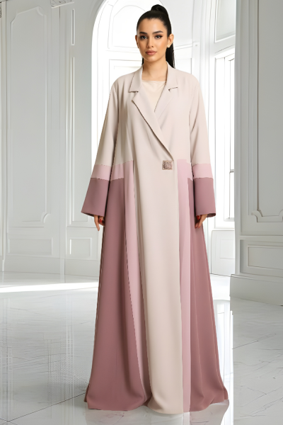 عباية كريب ناعم ملونة 068