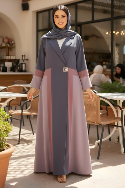 عباية كريب ناعم ملونة 067