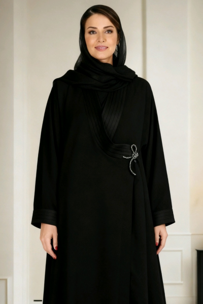 عباية كريب ناعم 063 عباية كريب ناعم 063