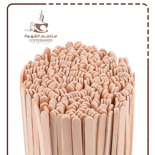 علبة محراك خشبي سميك 1000 حبة علبة محراك خشبي سميك 1000 حبة