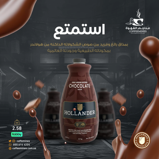 صوص الشوكولاتة هولاندر 2.58 ك صوص الشوكولاتة هولاندر 2.58 ك