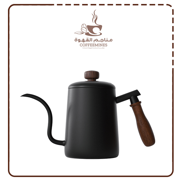 غلاية القهوة 600M  مقبض خشبي فاخر  - MG017