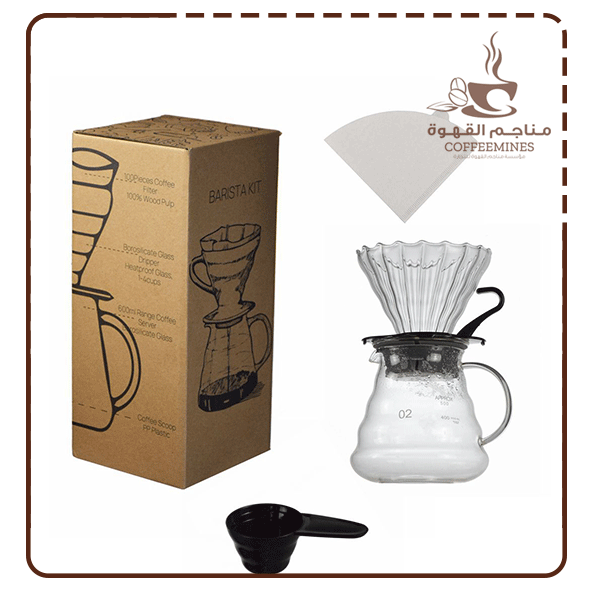 بوكس طقم التقطير V60 - مقاس 02 |  MG044