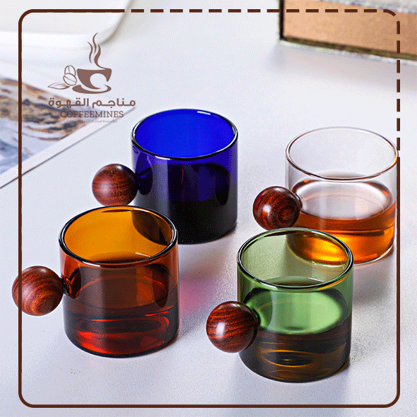 كوب صغير مقبض خشبي - MG049 كوب صغير مقبض خشبي - MG049