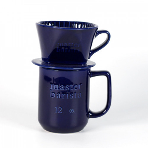 طقم V60 سيراميك قمع و كوب اسود - مقاس 300 مل | MG066 طقم V60 سيراميك قمع و كوب اسود - مقاس 300 مل | MG066