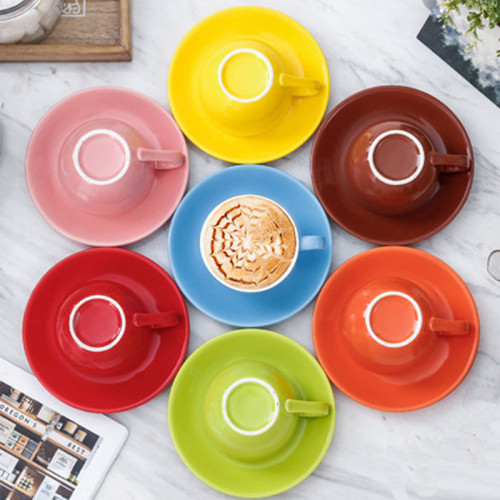 طقم أكواب سيراميك ملونة - MG027 مقاسات متنوعة ( 80 - 150 - 200 - 300 ) مل