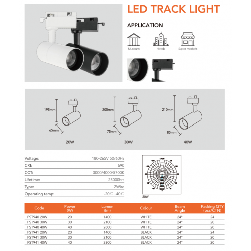 وحدة انارة موجهة على مسار 30 وات - FSL وحدة انارة موجهة على مسار 30 وات - FSL