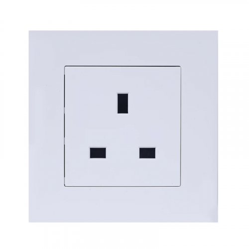 فيش 13 أمبير ولمبة بـــــدون مفتاح - أبيض عادي