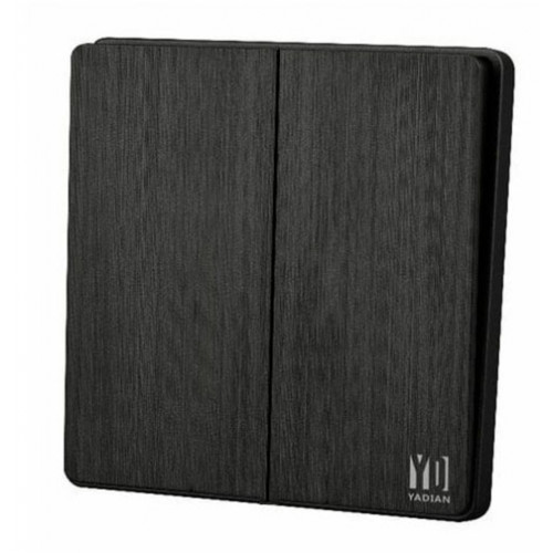 مفتاح مزدودج - أسود بيانو