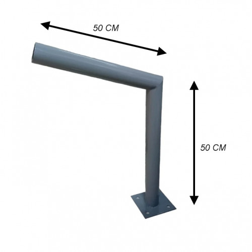 عامود خاص لكشافات الشوارع ارتفاع 50 سم وزاوية 50 سم