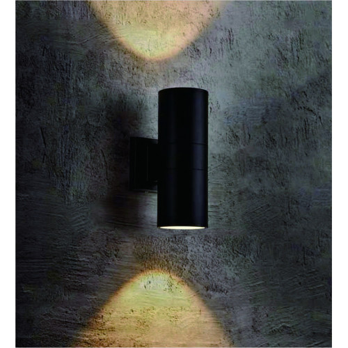 وحدة انارة سفلية علوية مقاس 300*108 أسود مع امكانية تركيب لمبات E27 عدد 2