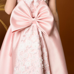 فستان سهرة بناتي مع ذيل طويل بتصميم فاخر - 800