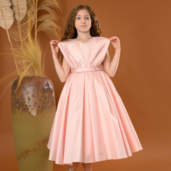 فستان بناتي سهرة 4 الوان منفوش