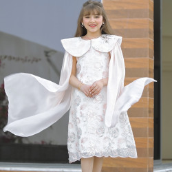 فستان بناتي سبور فراشة - 929 - يوجد اختلاف بدرجة لون الجناح صورة توضيحية