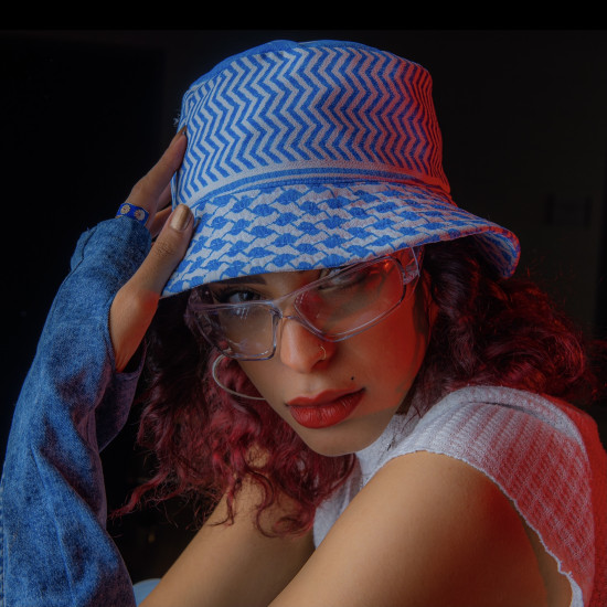 Blue Shumag Bucket Hat
