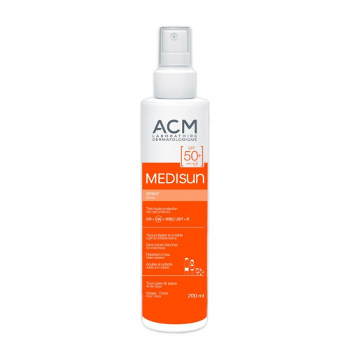اي سي ام، ميدي صن، بخاخ واقي من الشمس، بحماية 50+، لجميع أنواع البشرة - 200 مل اي سي ام، ميدي صن، بخاخ واقي من الشمس، بحماية 50+، لجميع أنواع البشرة - 200 مل
