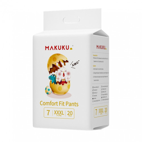 حفاضات ماكوكو كمفورت فيت - للحماية والراحة طوال اليوم مقاس (7)  20 حفاض حفاضات ماكوكو كمفورت فيت - للحماية والراحة طوال اليوم مقاس (7)  20 حفاض