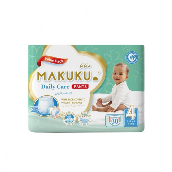 حفاضات ماكوكو دايلي كير - حماية مضمونة وراحة فائقة لطفلك مقاس (4) كلوت 30 حفاض حفاضات ماكوكو دايلي كير - حماية مضمونة وراحة فائقة لطفلك مقاس (4) كلوت 30 حفاض