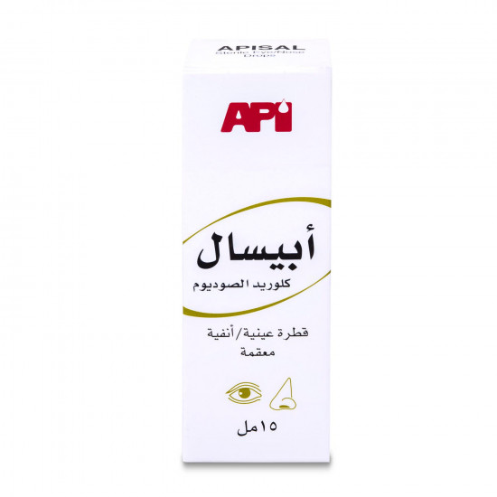ابيسال 0.09% قطرة عين وانف 15 مل ابيسال 0.09% قطرة عين وانف 15 مل