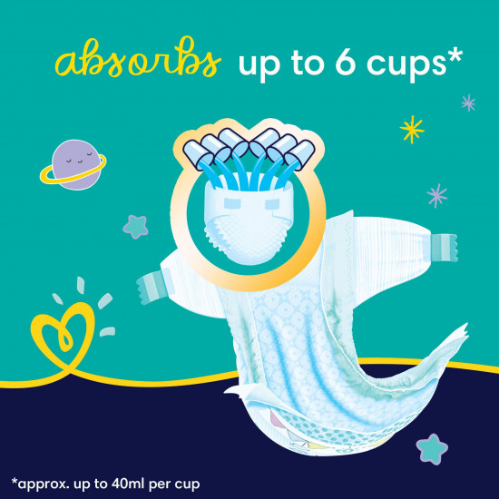 بامبرز حفاضات بيبي دراي الليلية، مقاس 4، من 10 إلى 15 كيلو، 74 قطعة