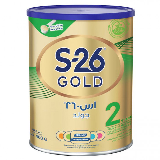 إس - 26 حليب اطفال جولد المرحلة (2) 400 جم إس - 26 حليب اطفال جولد المرحلة (2) 400 جم