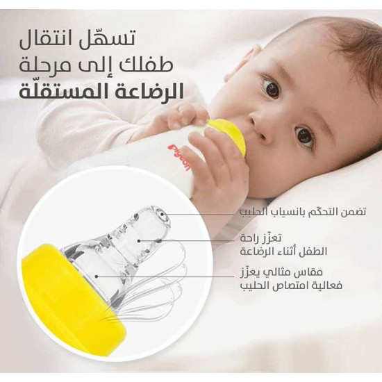 بيجون رضاعة بلاستيك 200مل خالية من BPA