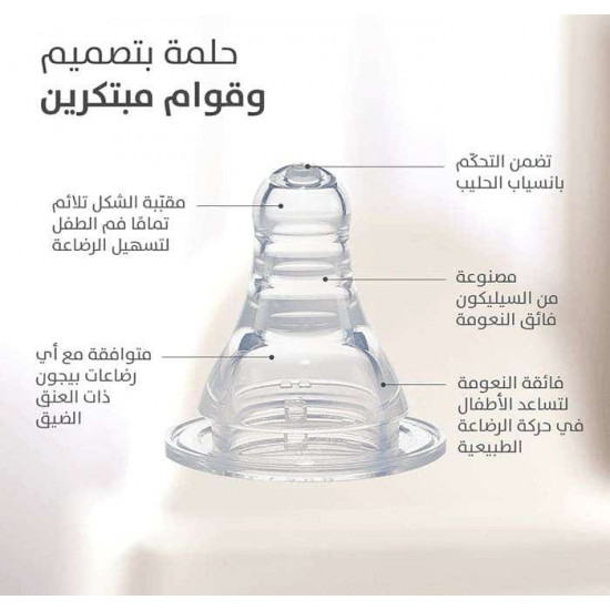 بيجون رضاعة بلاستيك 120مل خالية من BPA