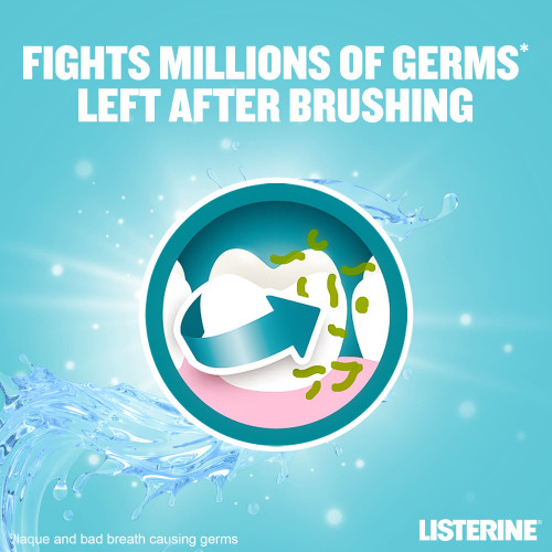 ليسترين غسول الفم نعناع معتدل مذاق أقل حدة ٢٥٠ مل ليسترين غسول الفم نعناع معتدل مذاق أقل حدة ٢٥٠ مل