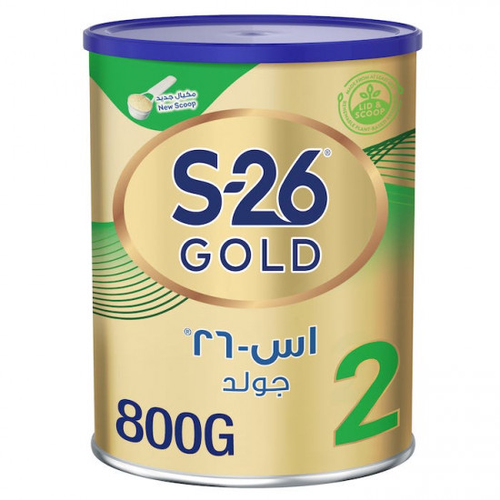 إس - 26 حليب اطفال جولد المرحلة (2) 800 جم إس - 26 حليب اطفال جولد المرحلة (2) 800 جم