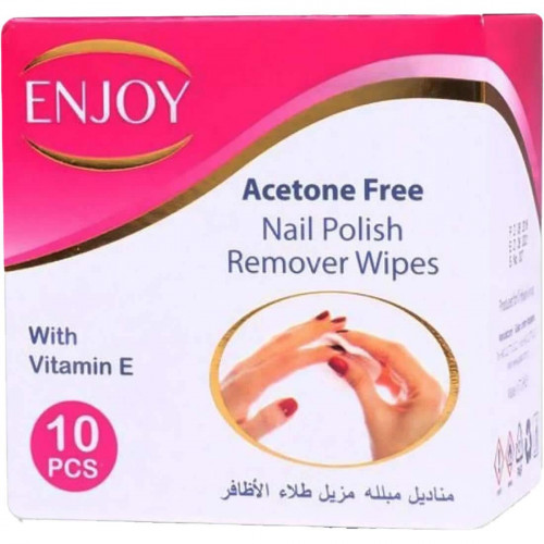انجوي استون مناديل لازالة طلاء الاظافر 10 قطع انجوي استون مناديل لازالة طلاء الاظافر 10 قطع
