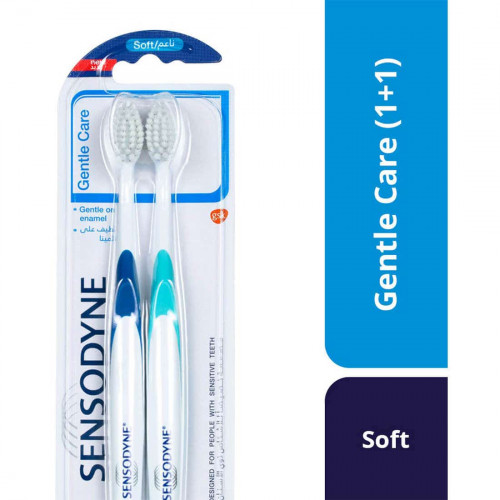 سنسوداين فرشاة اسنان عناية لطيفة ناعمة 1+1 سنسوداين فرشاة اسنان عناية لطيفة ناعمة 1+1