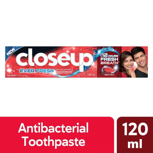 كلوز اب معجون أسنان جل أحمر حار مضاد للبكتيريا، 120 مل كلوز اب معجون أسنان جل أحمر حار مضاد للبكتيريا، 120 مل