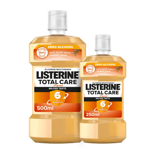 ليسترين غسول فم 500 مل +250 مل بالمسواك ليسترين غسول فم 500 مل +250 مل بالمسواك