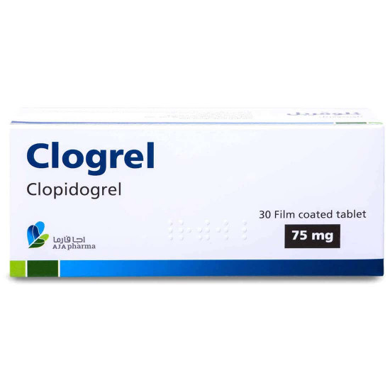 كلوقريل 75 مجم 30 قرص كلوقريل 75 مجم 30 قرص