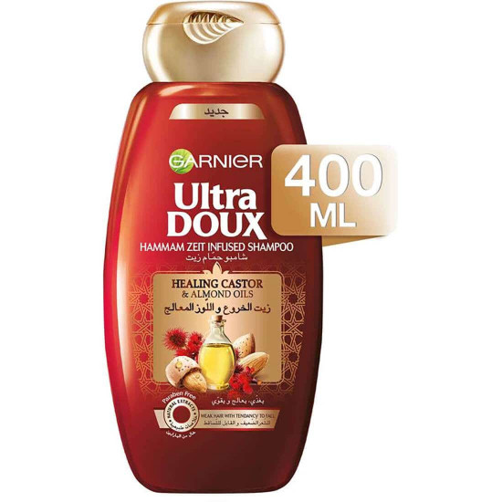 الترا دو شامبو للشعر بزيت الخروع واللوز 400 مل
