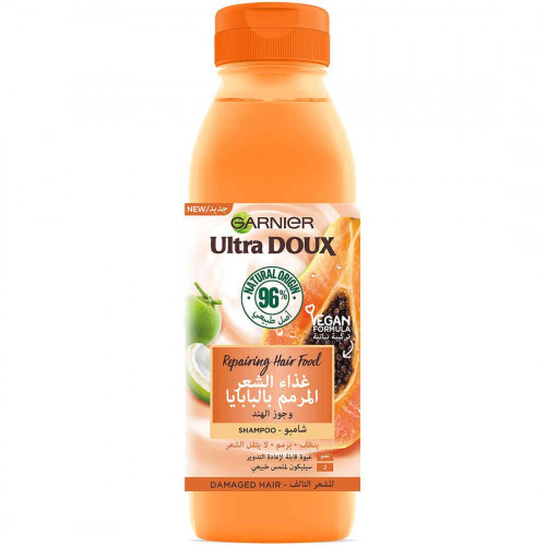 الترا دو شامبو غذاء الشعر المرمم بالبابايا للشعر الجاف والتالف 350 مل الترا دو شامبو غذاء الشعر المرمم بالبابايا للشعر الجاف والتالف 350 مل