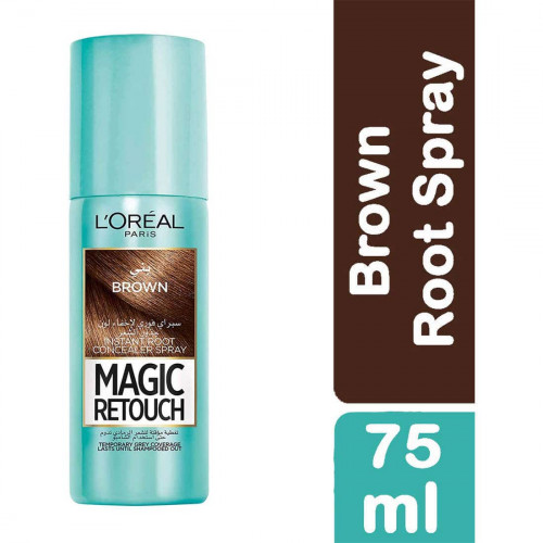 لوريال ماجيك ريتاتش بخاخ فوري لإخفاء لون جذور الشعر بني 75 مل لوريال ماجيك ريتاتش بخاخ فوري لإخفاء لون جذور الشعر بني 75 مل