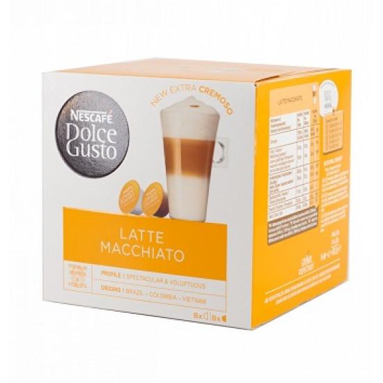 لاتية ماكياتو كبسولات دولتشي  لاتية ماكياتو كبسولات دولتشي