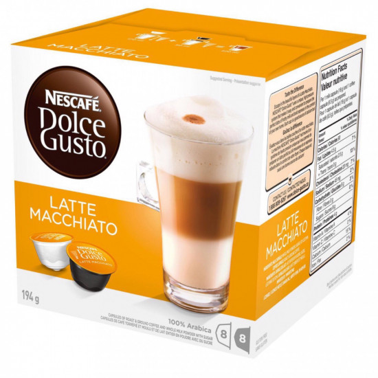 لاتية ماكياتو كبسولات دولتشي  لاتية ماكياتو كبسولات دولتشي