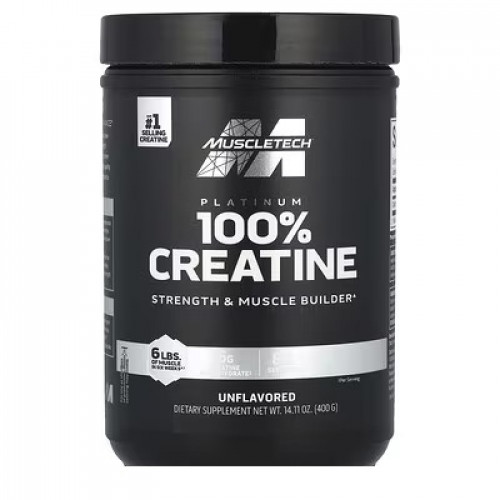 مسل تيك بلاتنيوم كرياتين, بدون نكهة, 400 جرام مسل تيك بلاتنيوم كرياتين, بدون نكهة, 400 جرام