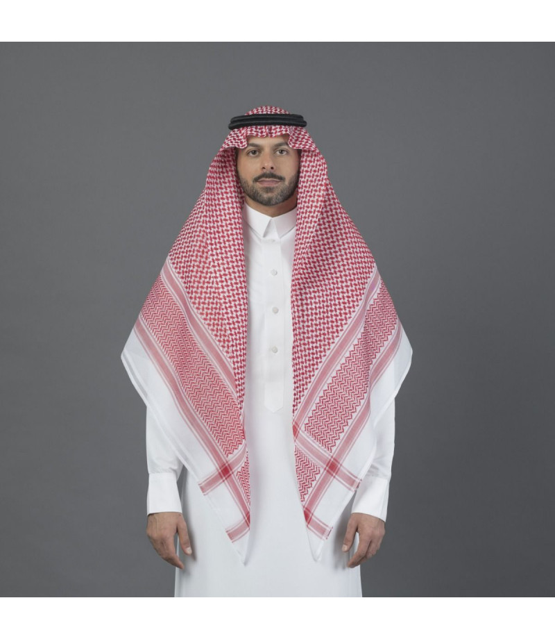 شماغ البسام كلاسيك إنجليزي  شماغ البسام كلاسيك إنجليزي