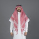 شماغ البسام بريز أحمر غامق  شماغ البسام بريز أحمر غامق