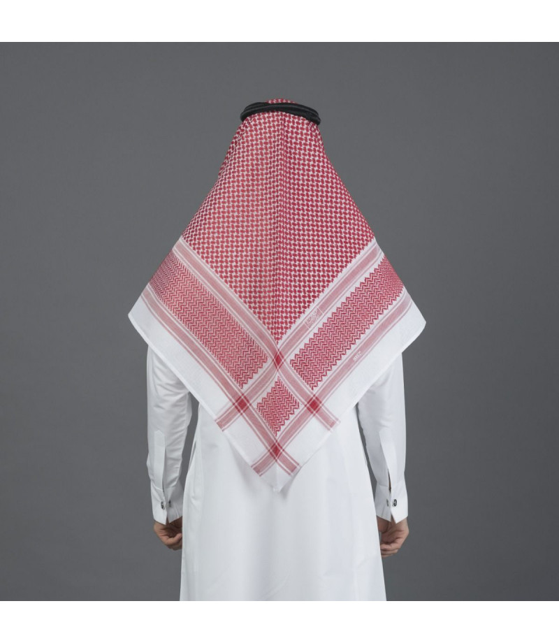 شماغ البسام بريز أحمر غامق  شماغ البسام بريز أحمر غامق