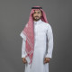 شماغ بيسك إنجليزي أحمر غامق - أناقة وجودة عالية شماغ بيسك إنجليزي أحمر غامق - أناقة وجودة عالية
