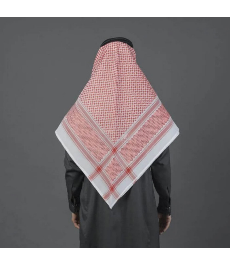 شماغ البسام بريز أحمر غامق  شماغ البسام بريز أحمر غامق
