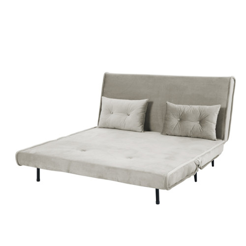 كنبة قابلة للتعديل إلى سرير مخمل كافيه كنبة قابلة للتعديل إلى سرير مخمل كافيه