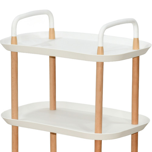 عربة تقديم متحركة 3 أدوار أبيض عربة تقديم متحركة 3 أدوار أبيض